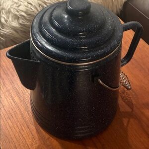 Enamelware Blue Coffee Percolator
